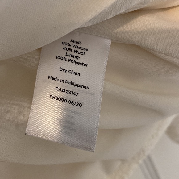 Ivory boiled wool blazer from Talbots - Picture 6 of 7